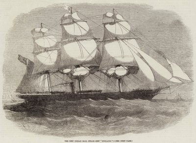 De nieuwe Indiase poststoomboot Engeland door Edwin Weedon